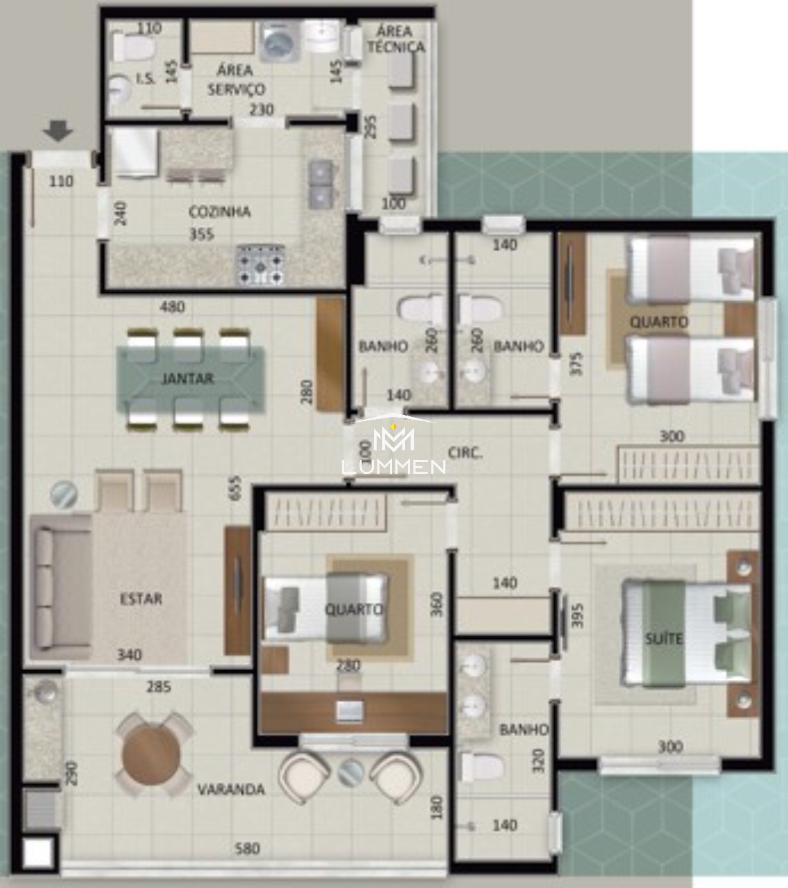 Apartamento, 3 quartos, 121 m² - Foto 6