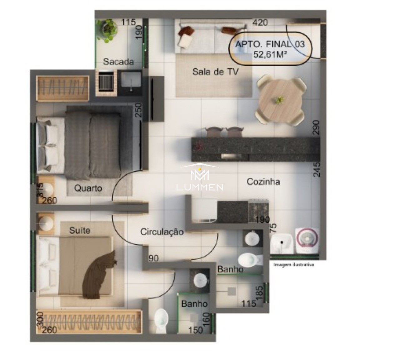 Apartamento, 2 quartos, 52 m² - Foto 6