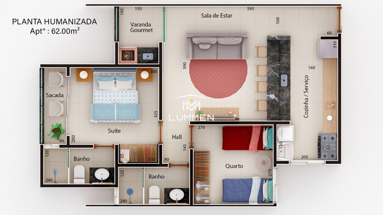Apartamento, 2 quartos, 62 m² - Foto 9
