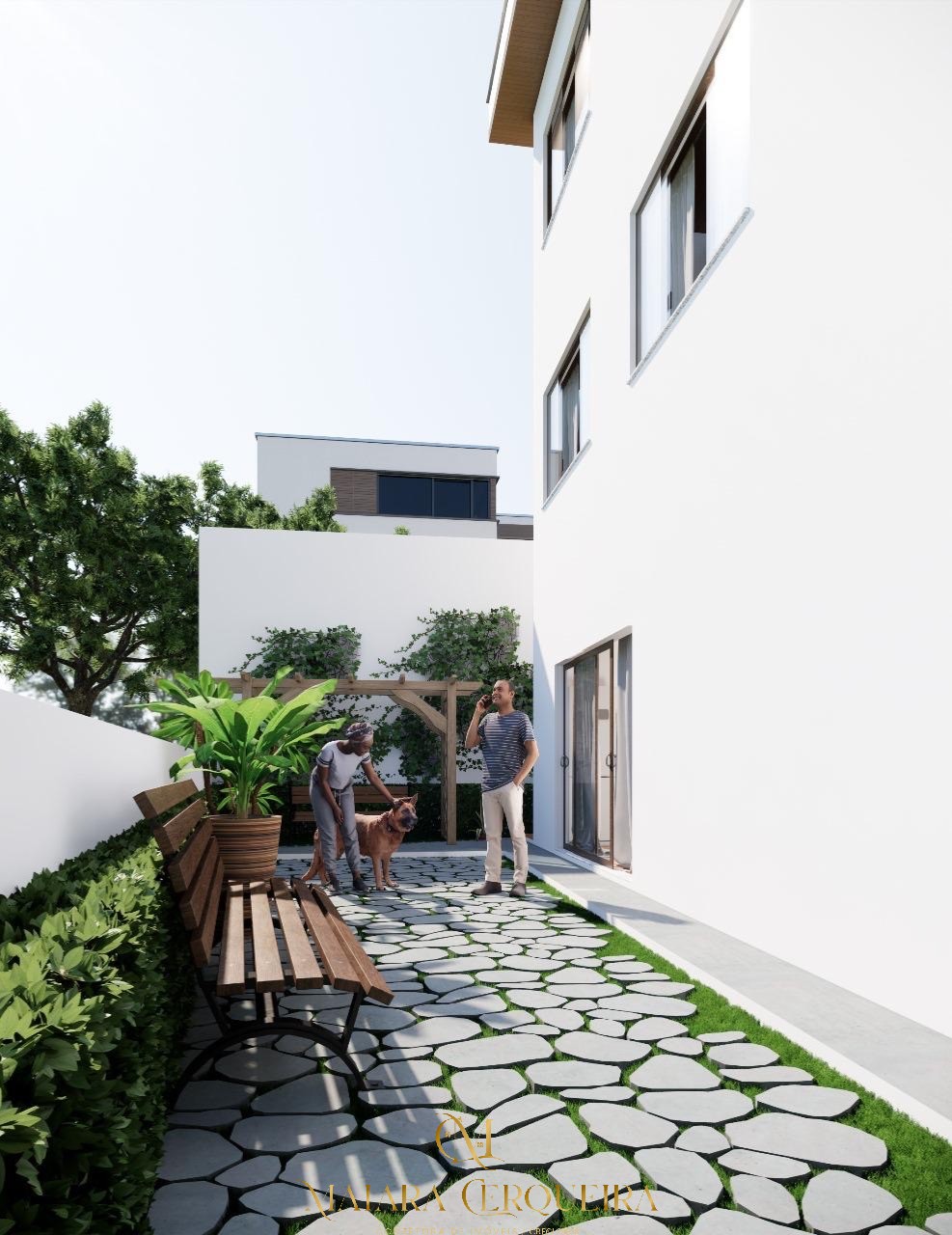 Casa residencial em lauro de freitas - ba, portão