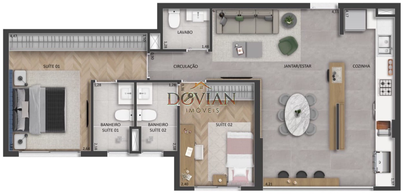 Apartamento, 2 quartos, 73 m² - Foto 15