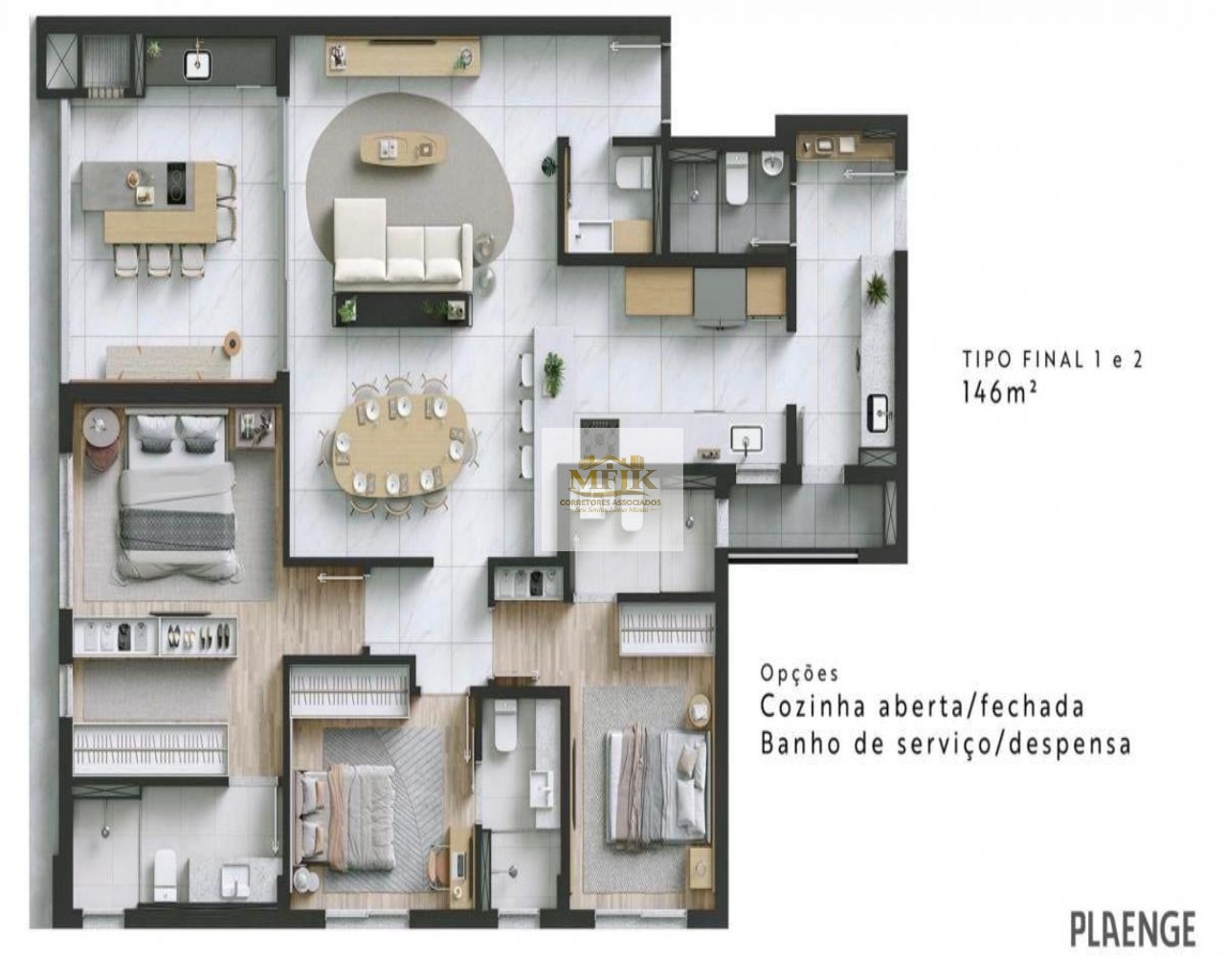 Apartamento, 3 quartos, 146 m² - Foto 3