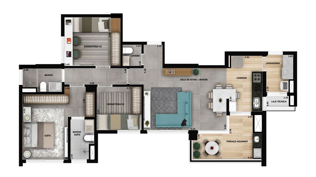 Apartamento, 3 quartos, 126 m² - Foto 25