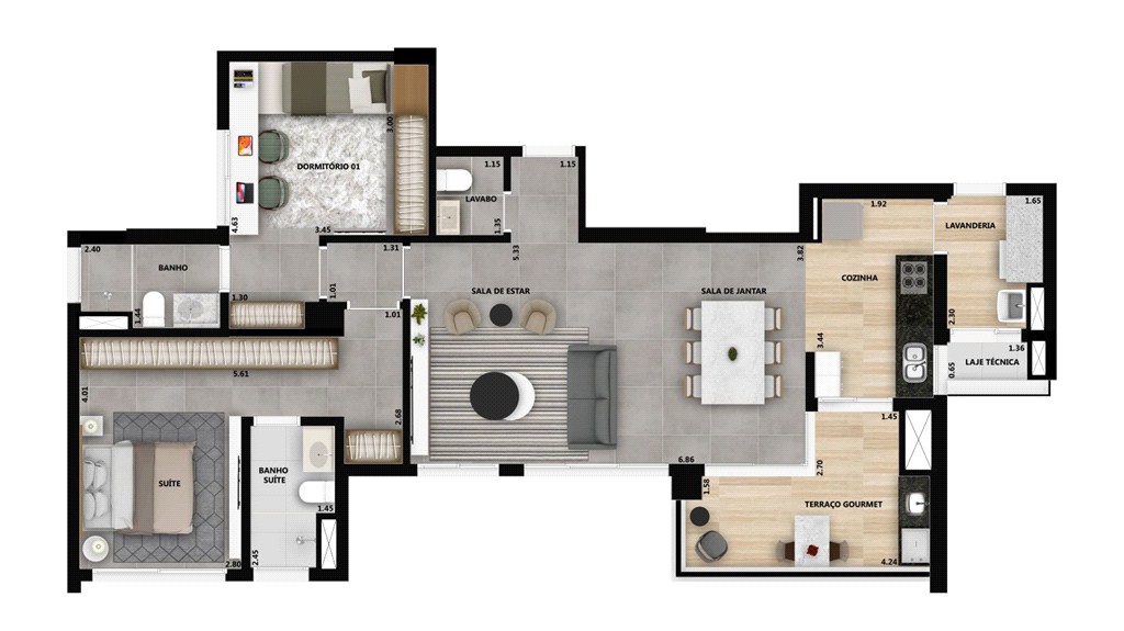 Apartamento, 3 quartos, 126 m² - Foto 32