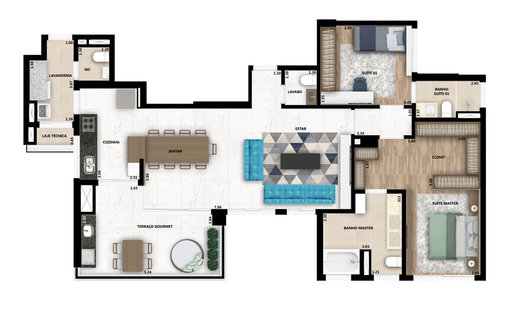 Apartamento, 3 quartos, 126 m² - Foto 10