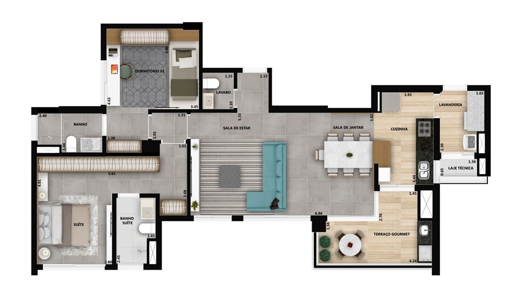 Apartamento, 3 quartos, 126 m² - Foto 23