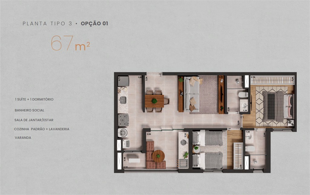Apartamento, 2 quartos, 67 m² - Foto 13