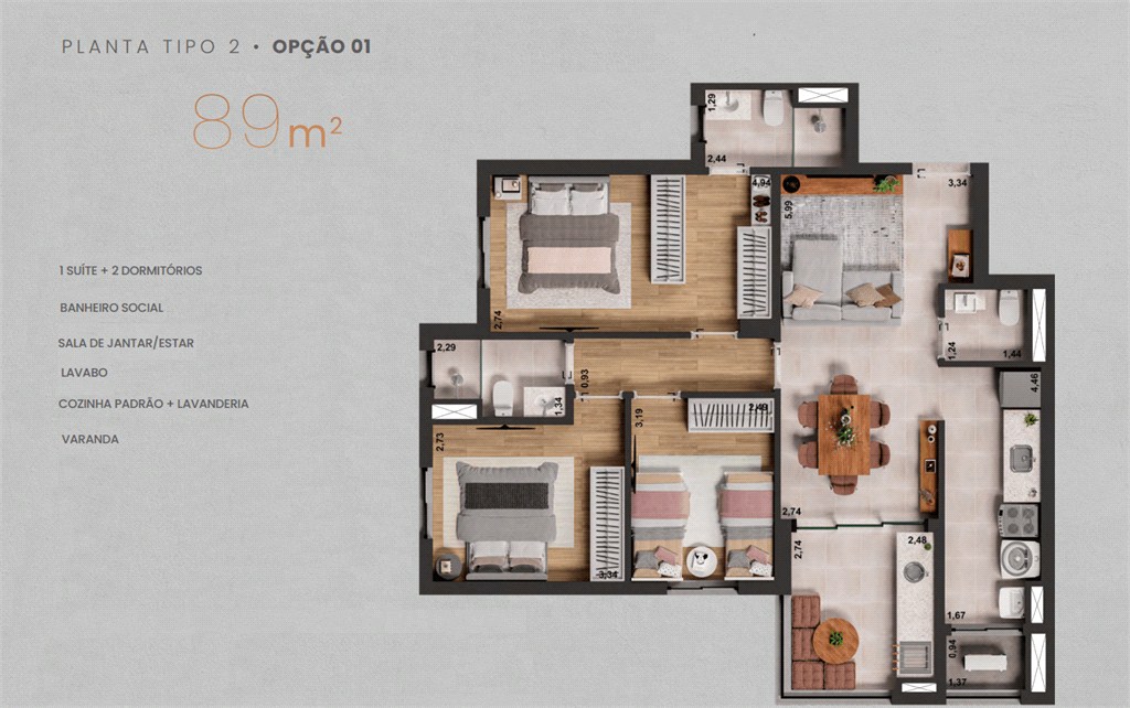 Apartamento, 2 quartos, 67 m² - Foto 18