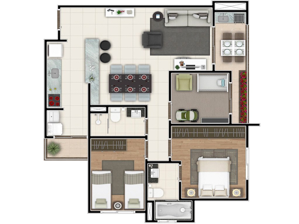 Apartamento, 3 quartos, 84 m² - Foto 35