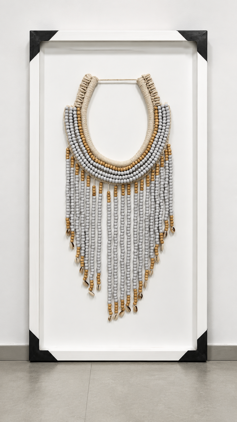 Decoração boho minimalista emoldurada