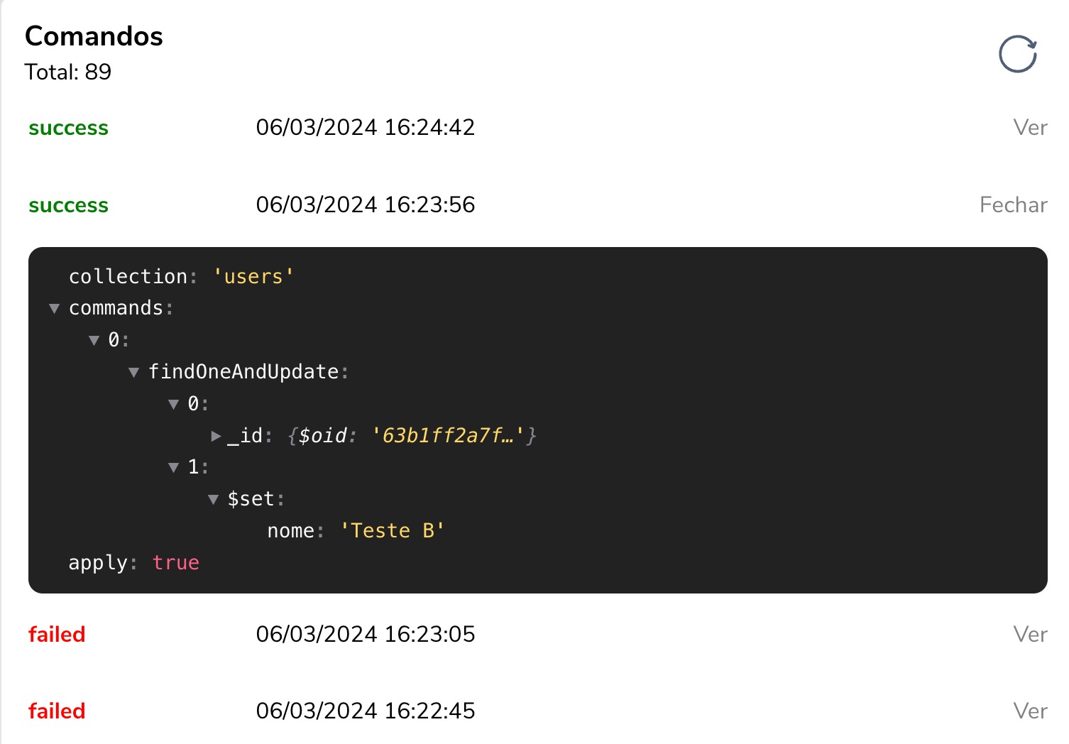Captura de tela de MongoDB for Blip 1