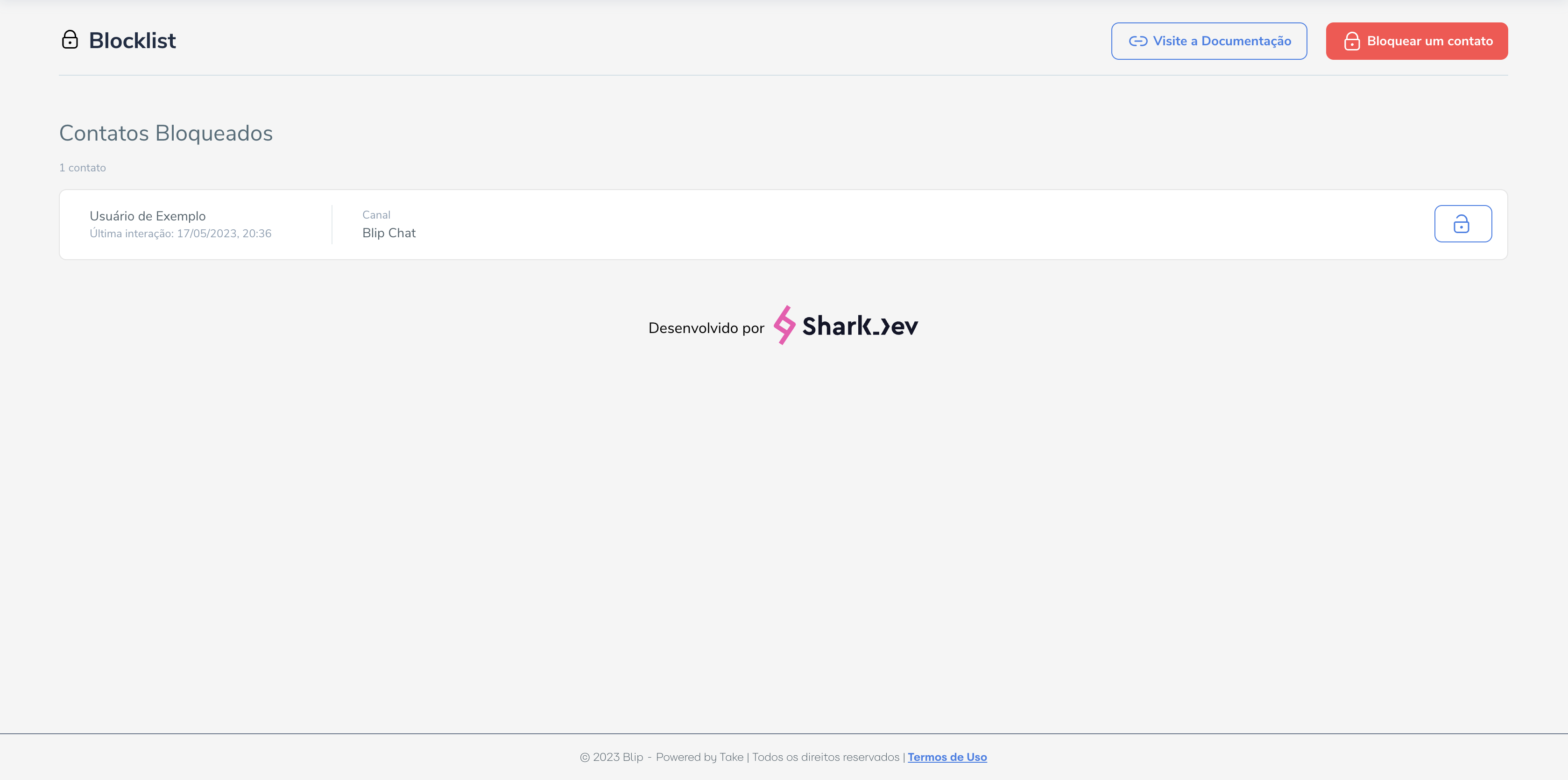 Captura de tela de Blocklist 1