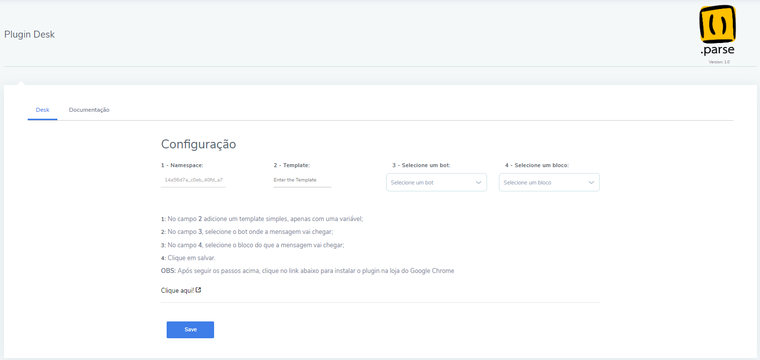 Captura de tela de Plugin Desk 1