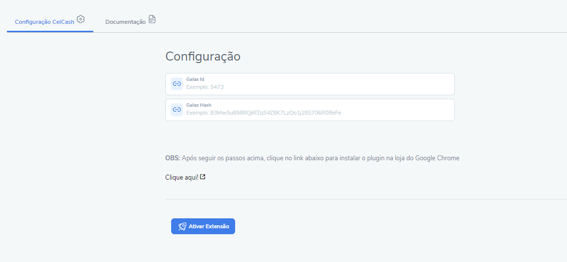 Captura de tela de CelCash 1