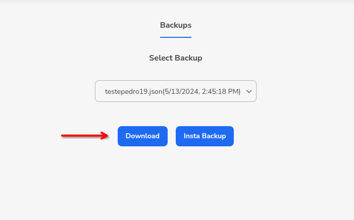 Captura de tela de Bot backup  1