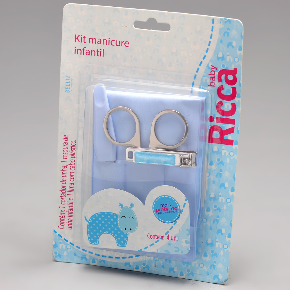 Kit Manicure Infantil Azul 10 Alo Bebe