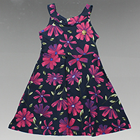 Vestido Flores no Escuro - 251204