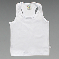 Camiseta Regata Branca Tam. 2 ao 3 - 22185A