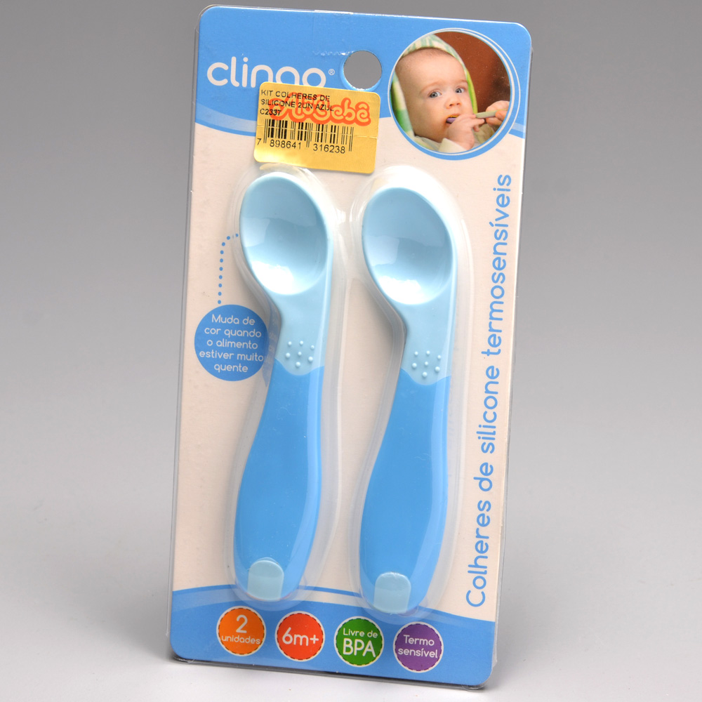 Colheres De Silicone Termossensivel C 2uni Alo Bebe