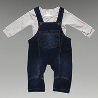 Jardineira Com Camiseta - 40014