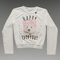 Blusa Manga Longa Menina Anjo - 7230