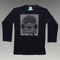Camiseta Manga Longa SK8 Tam. 10 e 12 - 24956