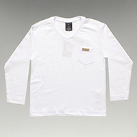 Camiseta Manga Longa Gola V Tam. 1 ao 12 - 2796