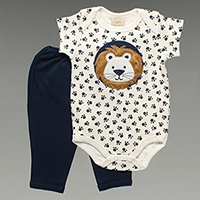 Conjunto Body/Culote Sem Pé Bichinhos - 3508
