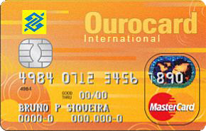 Cartão de Crédito Ourocard Banco do Brasil Universitário MasterCard International