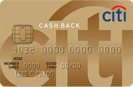 Cartão de Crédito Citi Cash Back MasterCard Gold