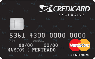 Cartão de Crédito Credicard Exclusive MasterCard Platinum