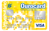 Cartão de Crédito Ourocard Banco do Brasil Universitário Visa International