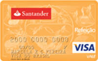 Cartão de Crédito Santander Refeição Visa Vale