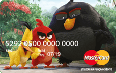Cartão Pré-Pago AcessoCard Angry Birds Movie MasterCard® Internacional