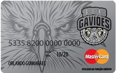 Cartão Pré-Pago AcessoCard Gaviões da Fiel MasterCard® Internacional