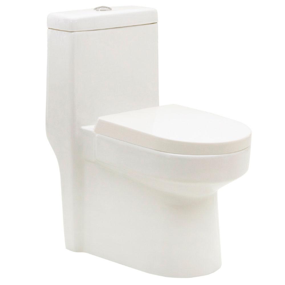 Kit Vaso Sanitário Monobloco Modaza Chiare, 3 a 6 Litros Branco