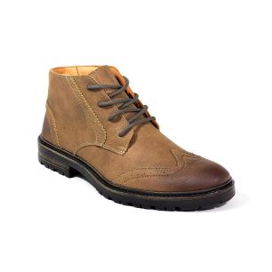 Bota Coturno Masculina Cadarço Recortes Confortável Casual