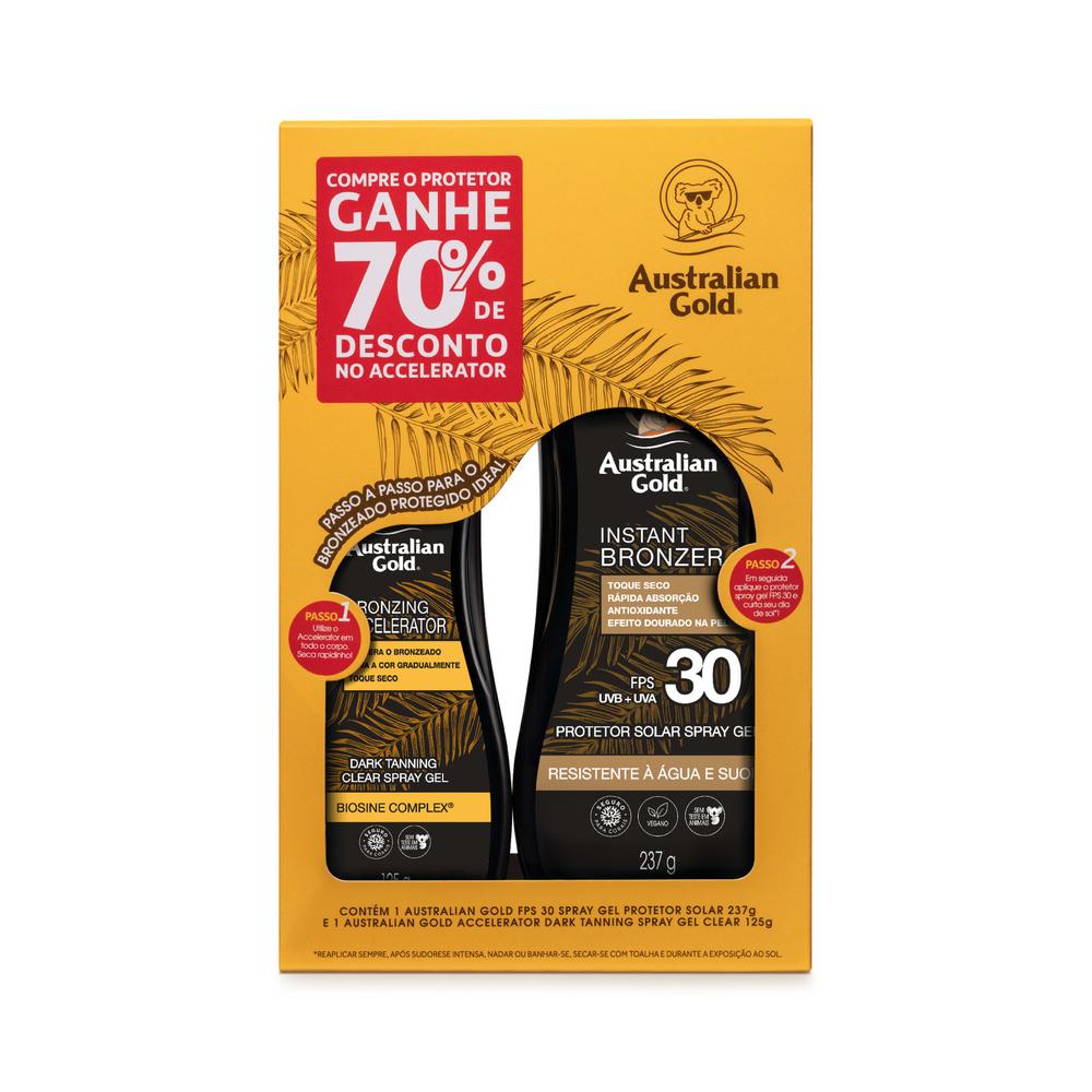 Kit Australian Gold Acelerador e Protetor Solar 237g FPS30