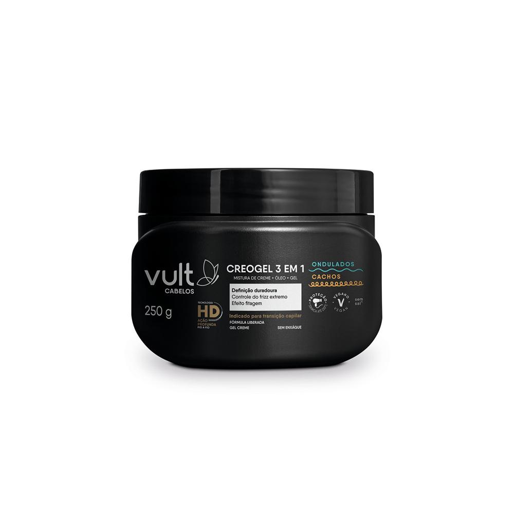 Creme de Pentear Gel 3EM1 Ondulados E Cachos Vult 250G