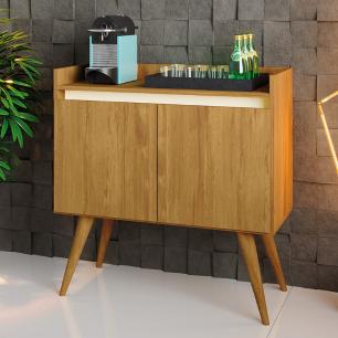 Ver imagem 2 de Aparador Buffet 2 Portas Gold Mel/perola