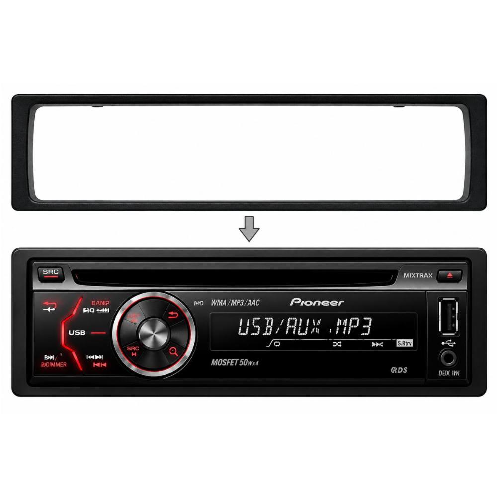 Moldura de Rádio Pioneer 3UB 4UB 3050 UB Preta 1 din Ludovico 7.143