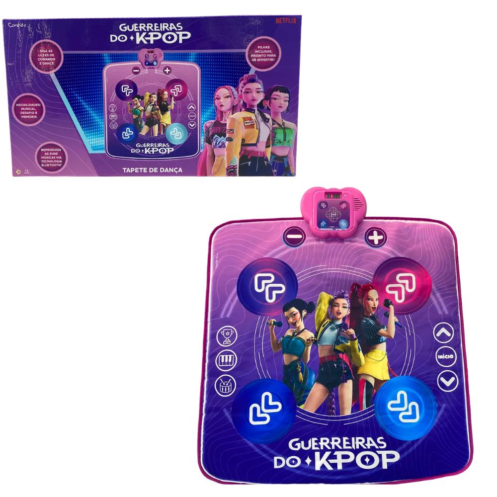 Tapete de Dança Infantil Guerreiras do K-Pop