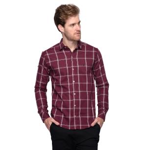 Camisa Social Masculina Slim Teodoro Xadrez Alfred Algodão