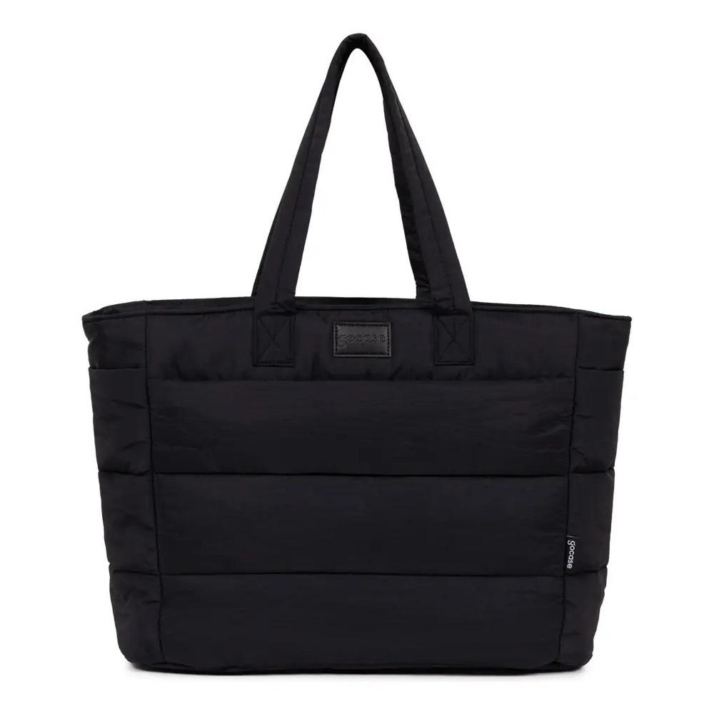 Bolsa Tote Puffer Preta Gocase Com Divisória Para Notebook
