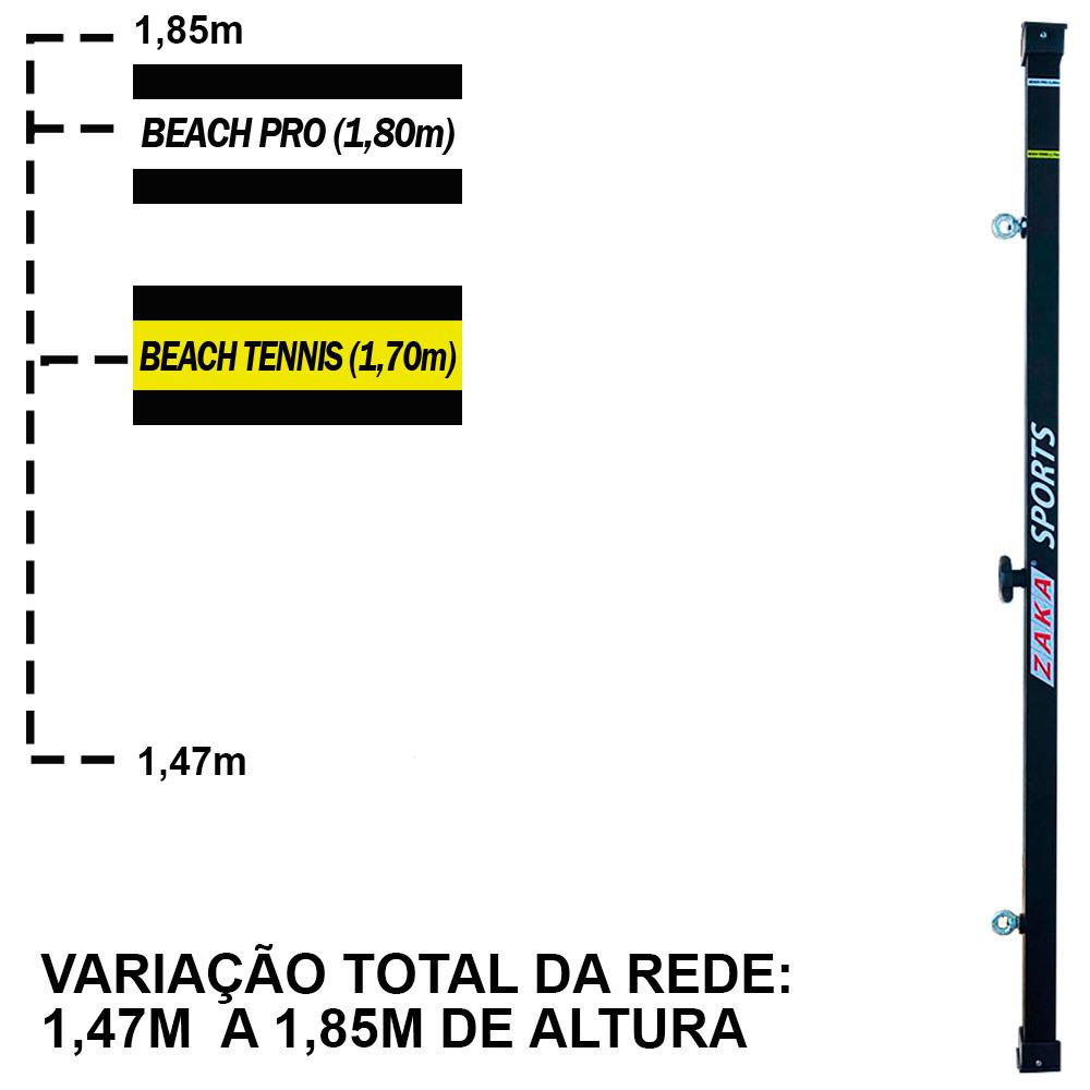 Suporte para Rede com Regulador Beach Tennis