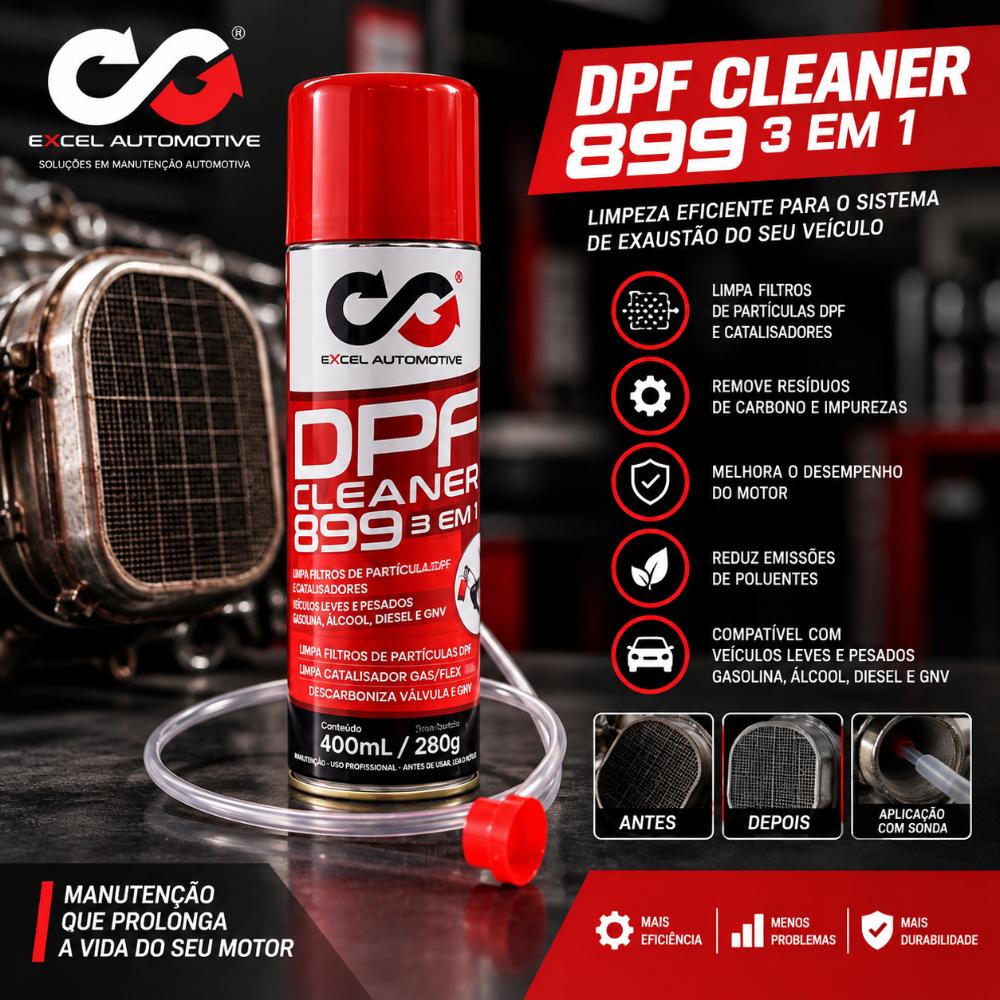 DPF Cleaner 3 Em 1 - Excel Automotive - Limpa Catalisador