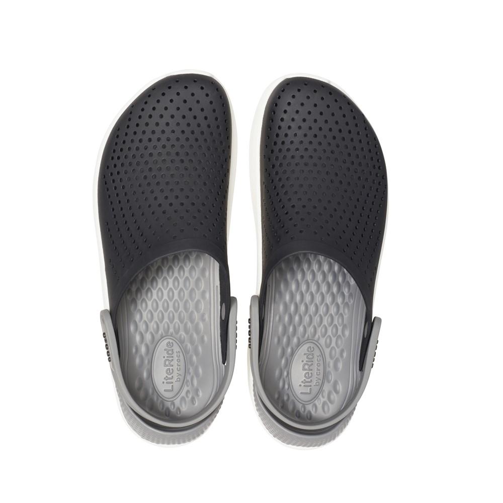 Crocs literide clog  black/smoke Cinza 4