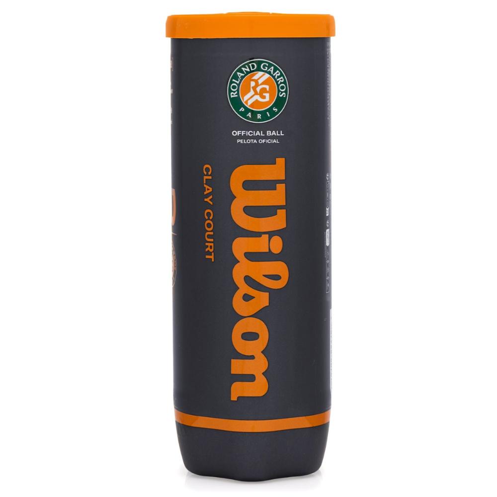 Bola de Tênis Wilson Roland Garros Oficial Clay - Tubo com 03 Bolas
