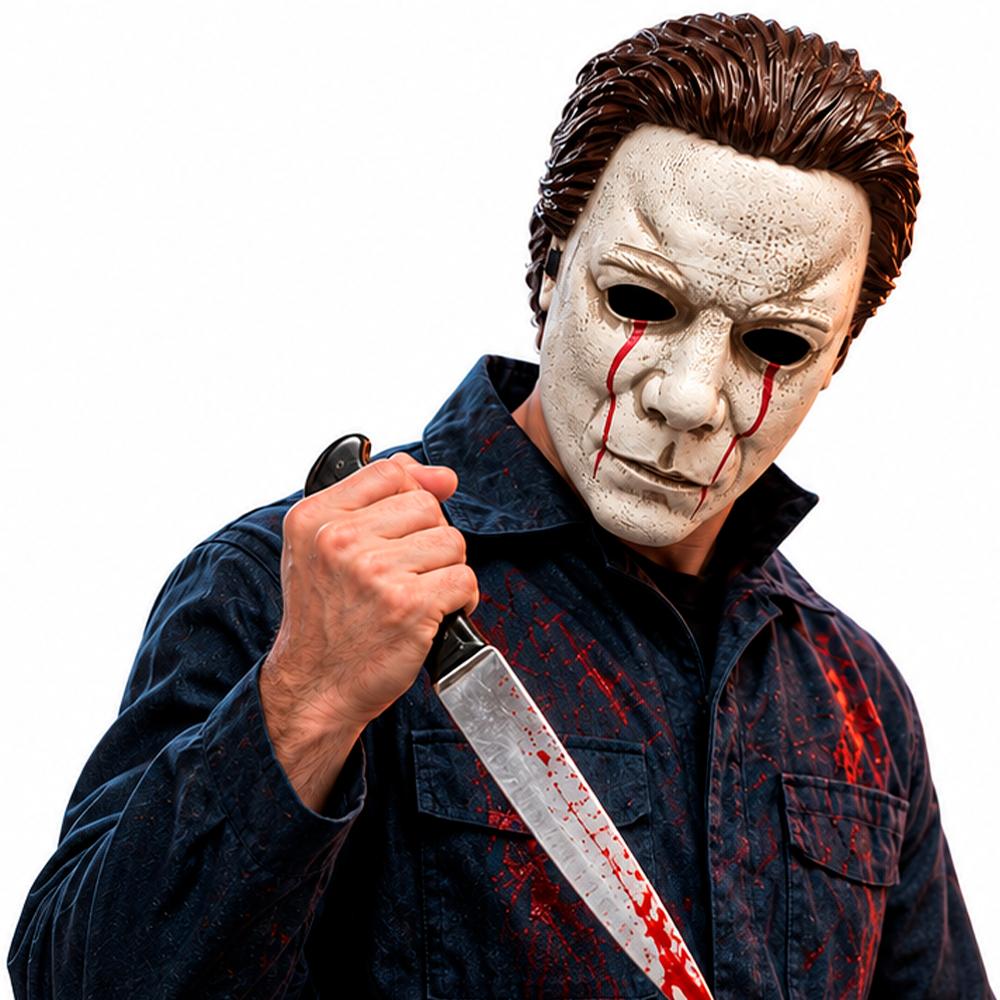 Máscara Michael Myers Terror Realista pra Fantasia Cosplay Halloween Masculina