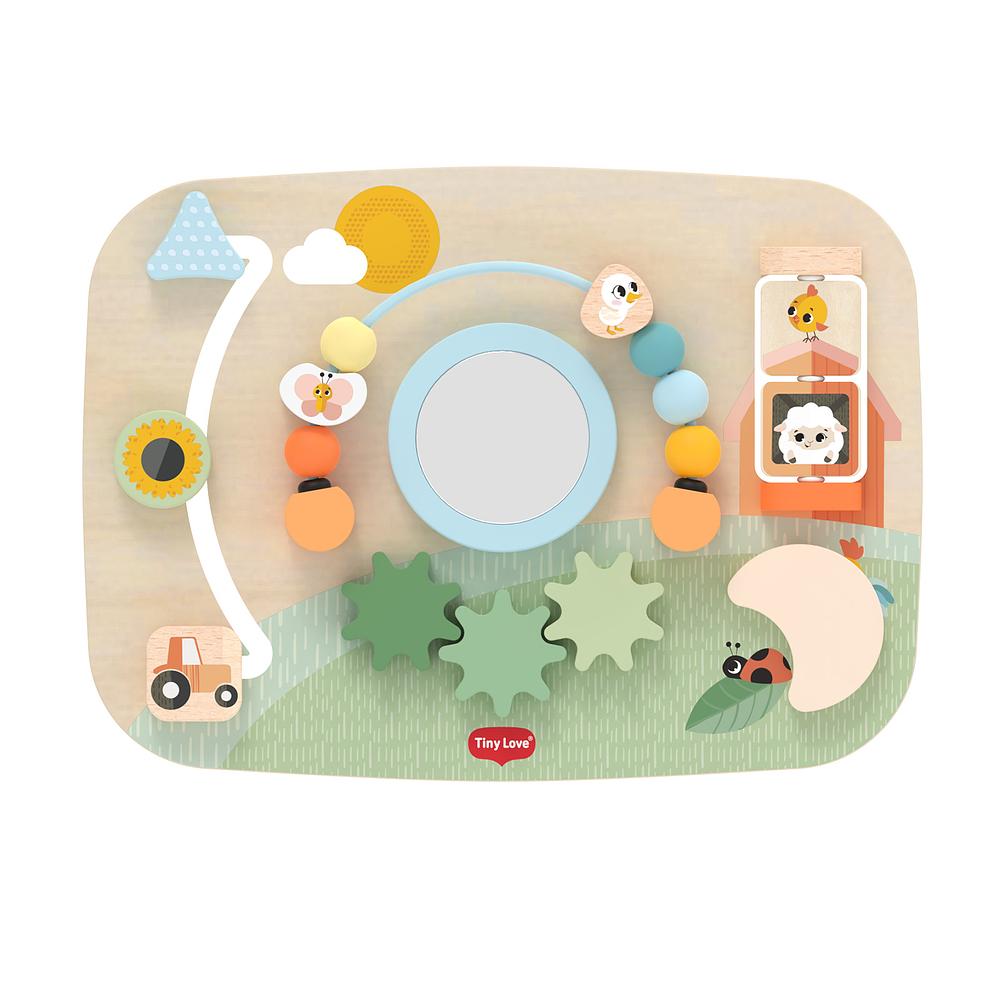 Painel de Atividades Infantil de Madeira Tiny Love Farmers